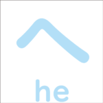 Let’s trace the hiragana ‘へ’<br/>「へ」から始まるひらがな