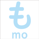 Let’s trace the hiragana ‘も’<br/>「も」から始まるひらがな